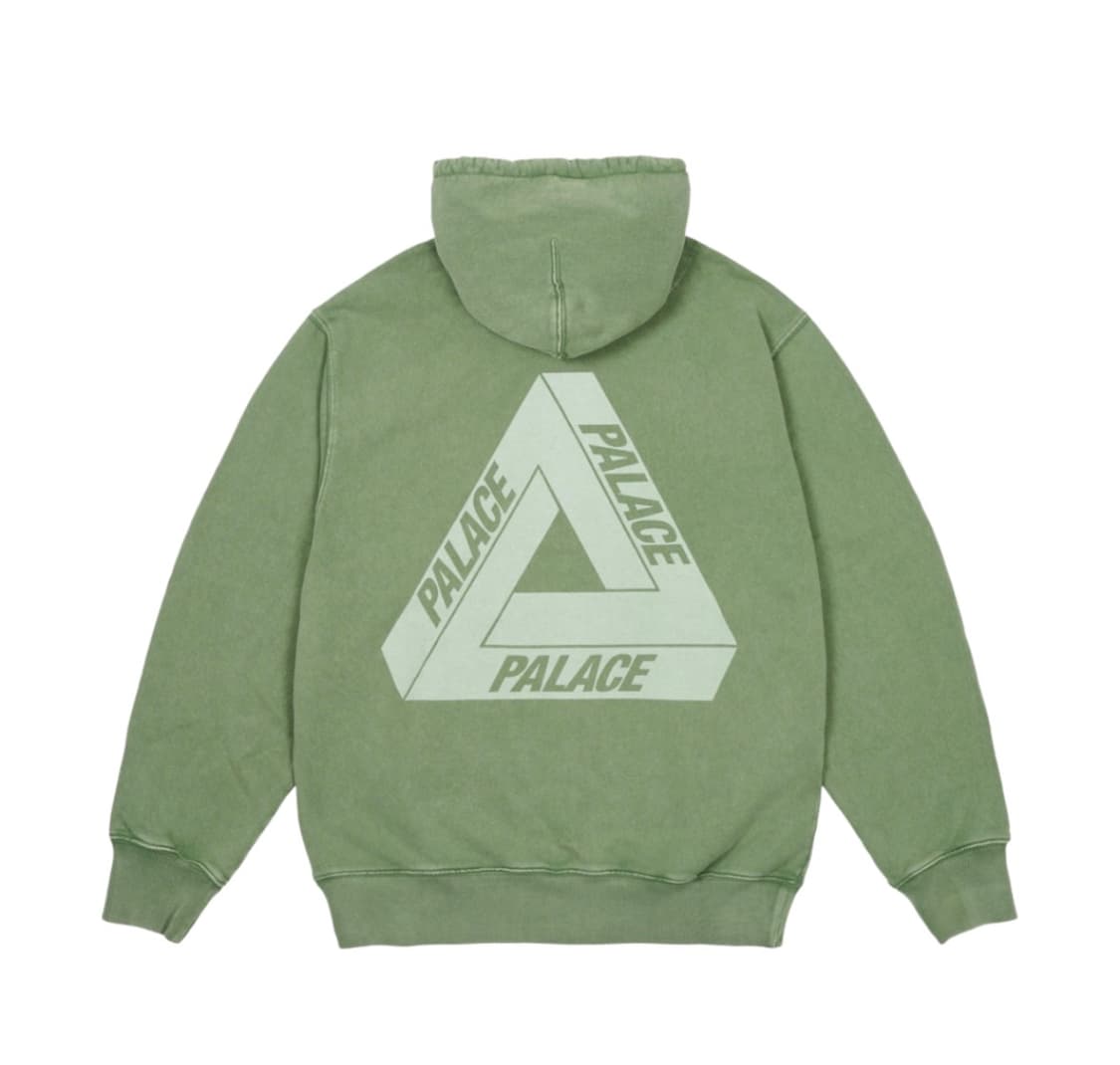 팔라스 피그먼트 워시 트라이퍼그 집 후드 그린 상품이미지1
