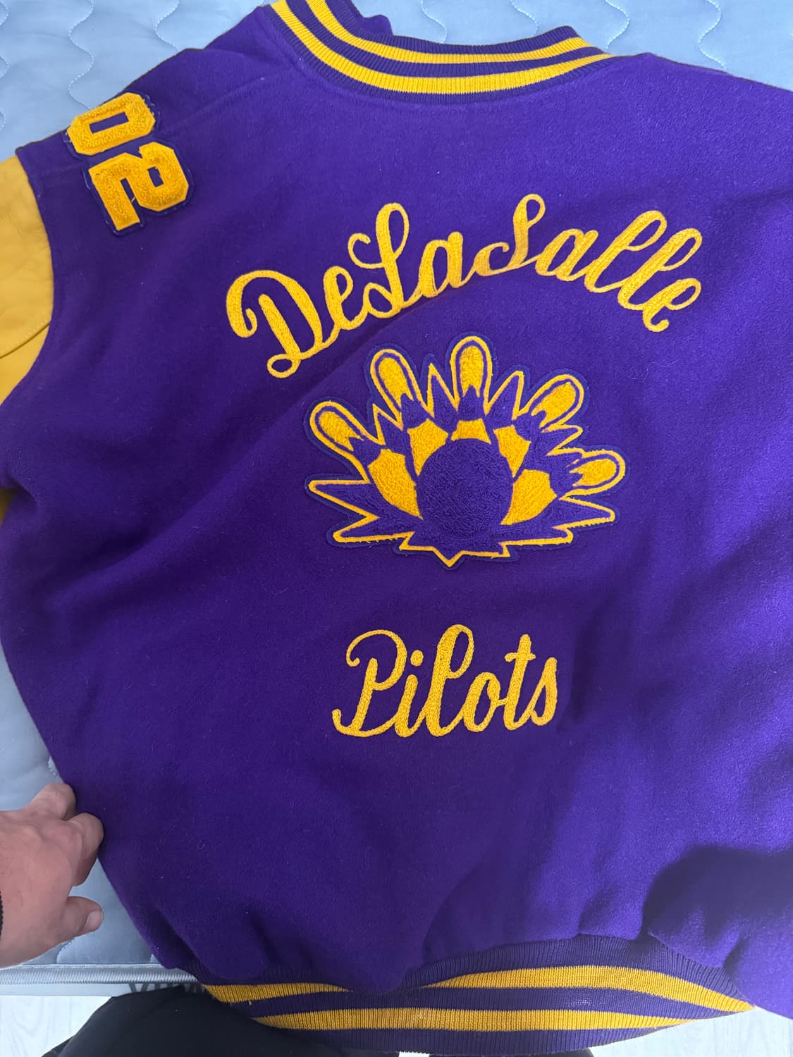 USA 바시티 소가죽자켓 상품이미지4