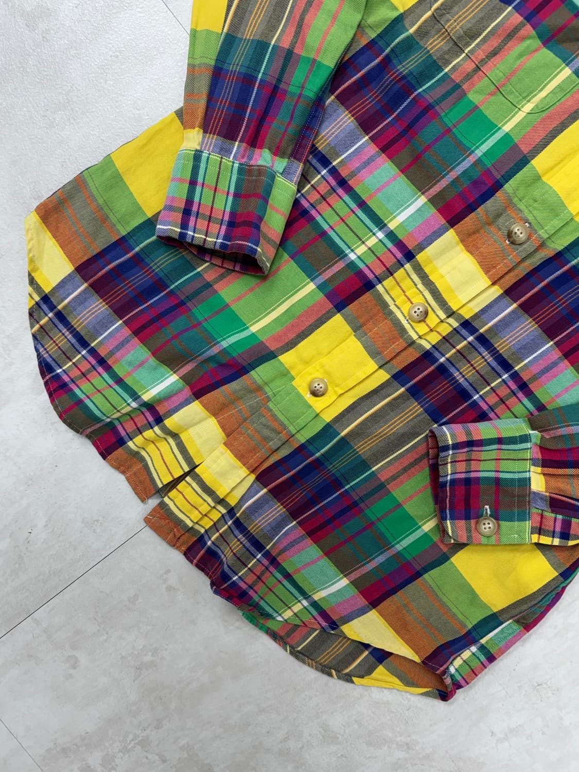 •폴로 랄프로렌 멀티컬러 체크 셔츠 상품이미지3