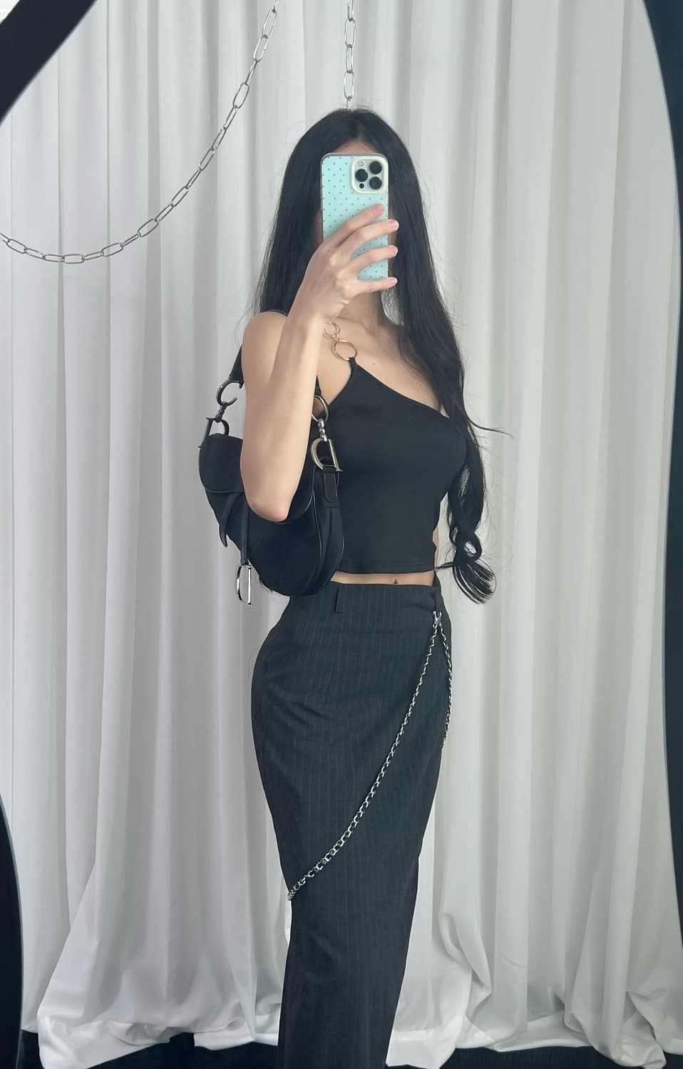 크리스찬 디올 2002 새들백 블랙 숄더백 상품이미지10