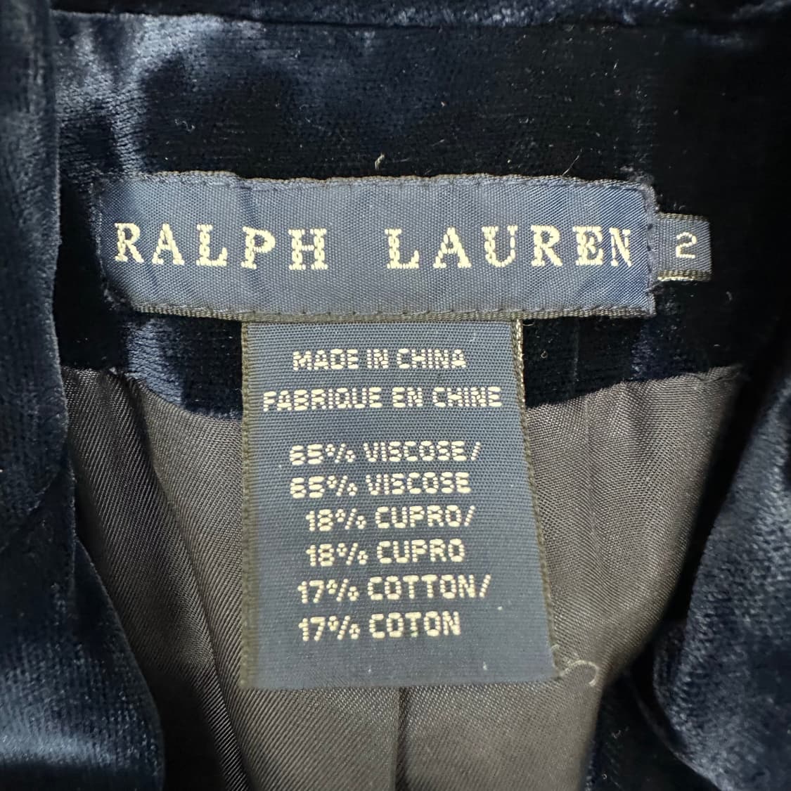 랄프로렌 여성 벨벳 블레이져 상품이미지4