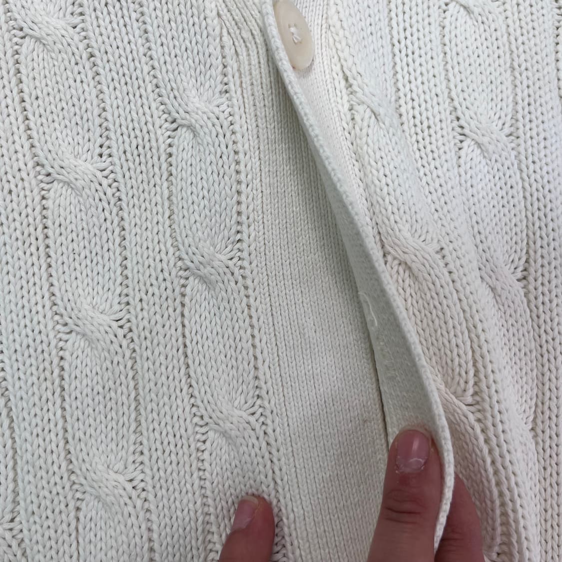 105 폴로 랄프포렌 90s 꽈배기 가디건 상품이미지5