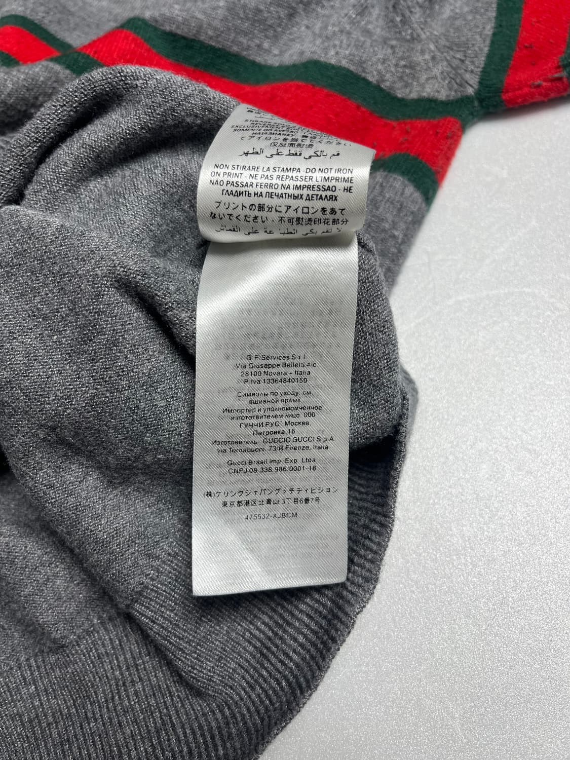 구찌 00s 그레이 터틀넥 스웨터 L 상품이미지5