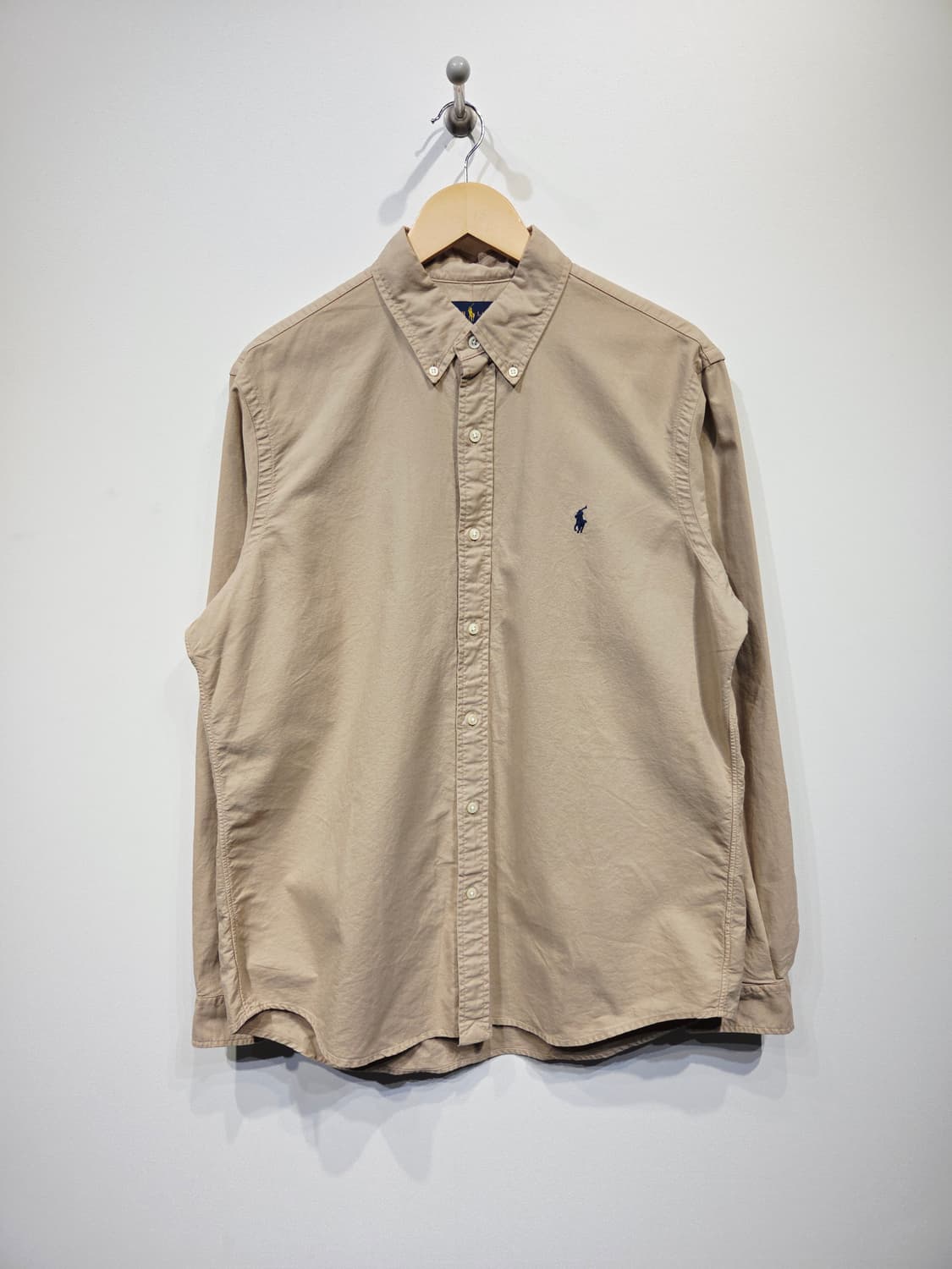 폴로 랄프로렌 클래식핏 코튼 셔츠 베이지 상품이미지2