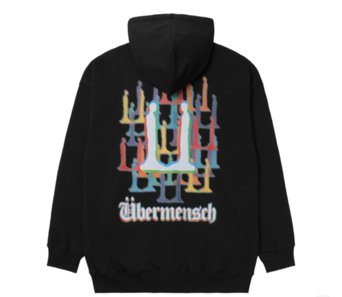 지드래곤 위버멘쉬 굿즈 후드집업 블랙 새제품 상품이미지1