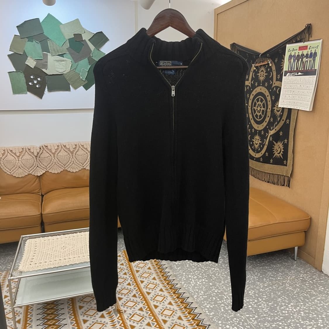 폴로 랄프로렌 캐주얼 시크 슬림핏 니트 집업 가디건 M C11146 상품이미지3