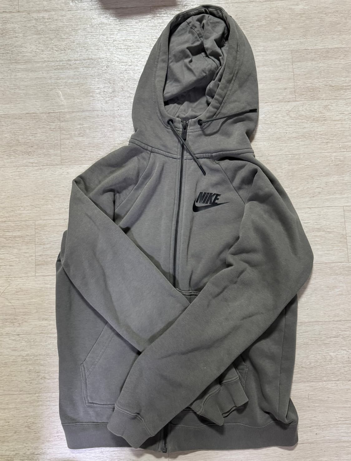 카키색 나이키 후드집업 상품이미지1