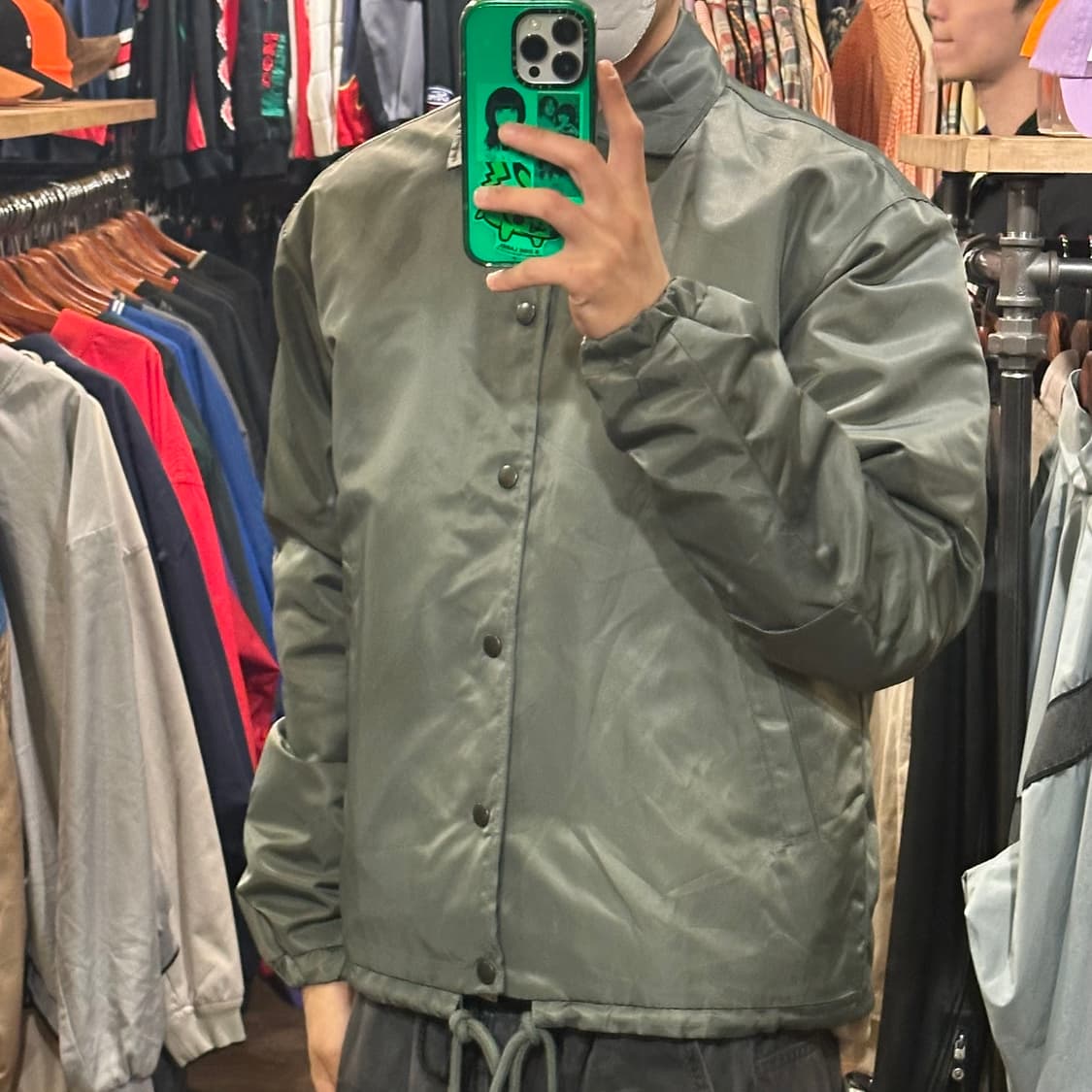 [HI] 빈티지 봄버 카키 상품이미지3