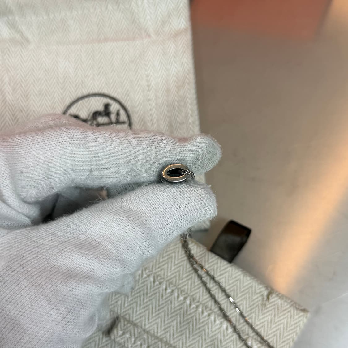 [리오브] 에르메스 미니 팝아슈 누아 펜던트 목걸이 상품이미지3