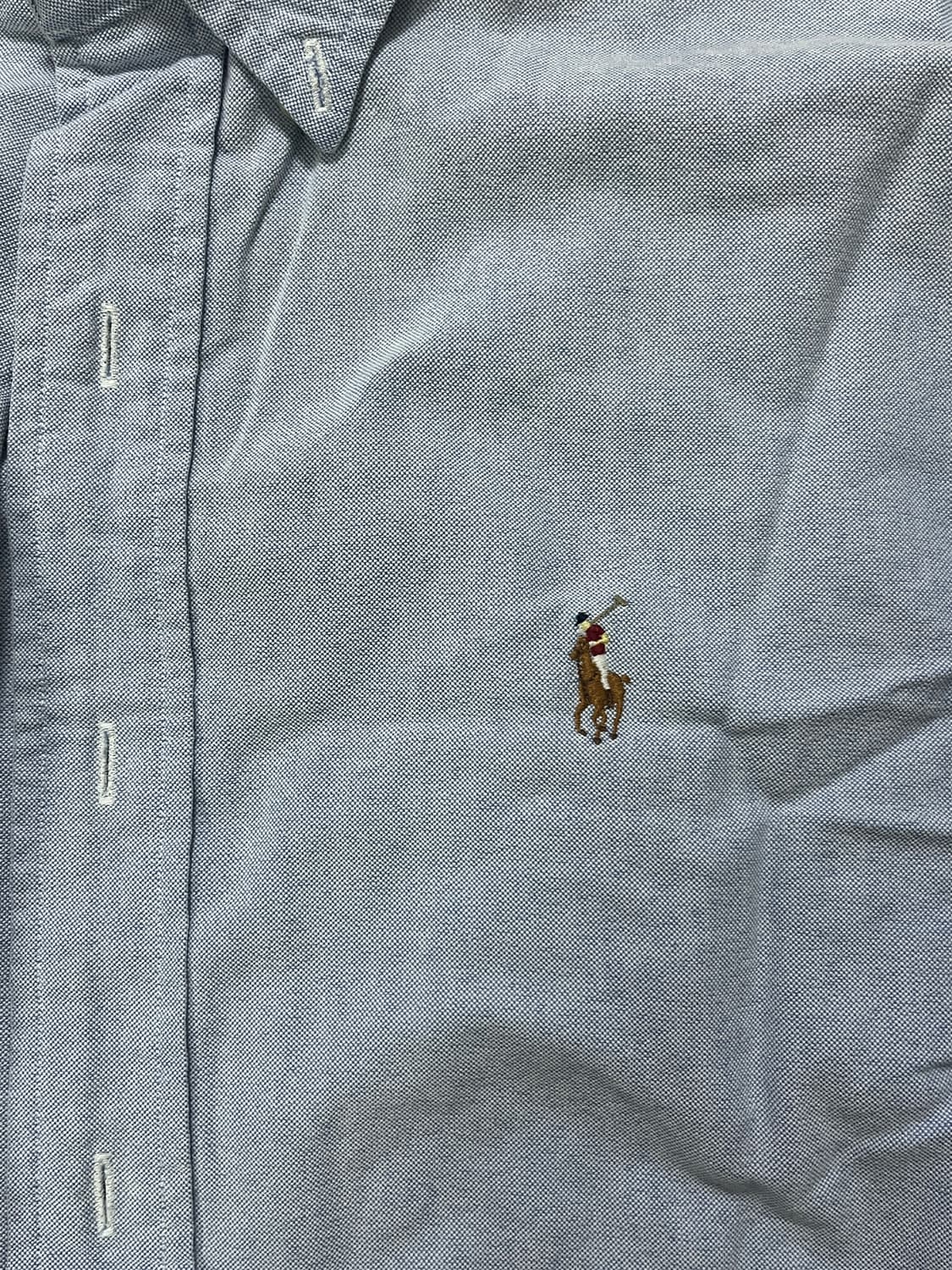 폴로 랄프로렌 셔츠 블루 포니 자수 상품이미지1