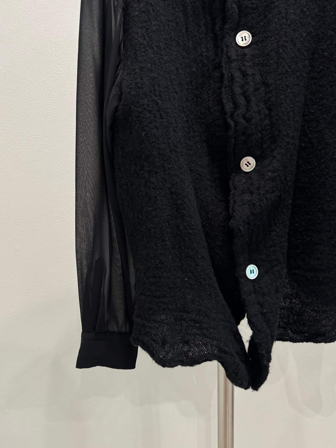 꼼데가르송 94ss 축융울 쉬어패널 셔츠 상품이미지2