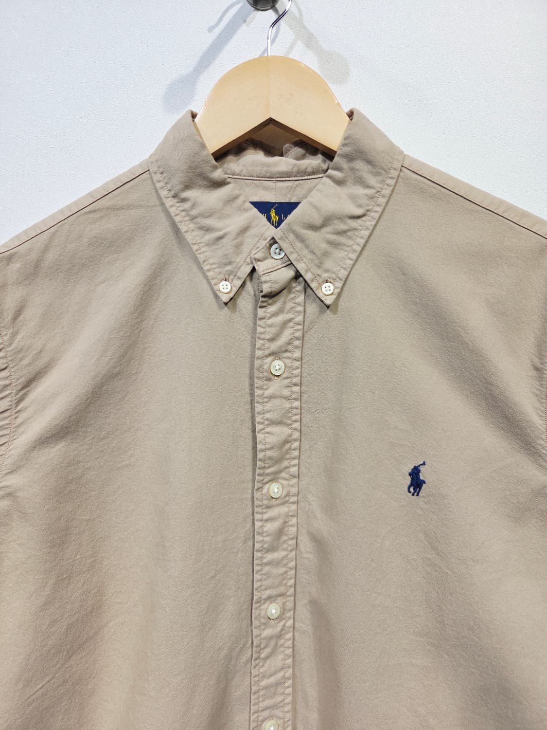 폴로 랄프로렌 클래식핏 코튼 셔츠 베이지 상품이미지3