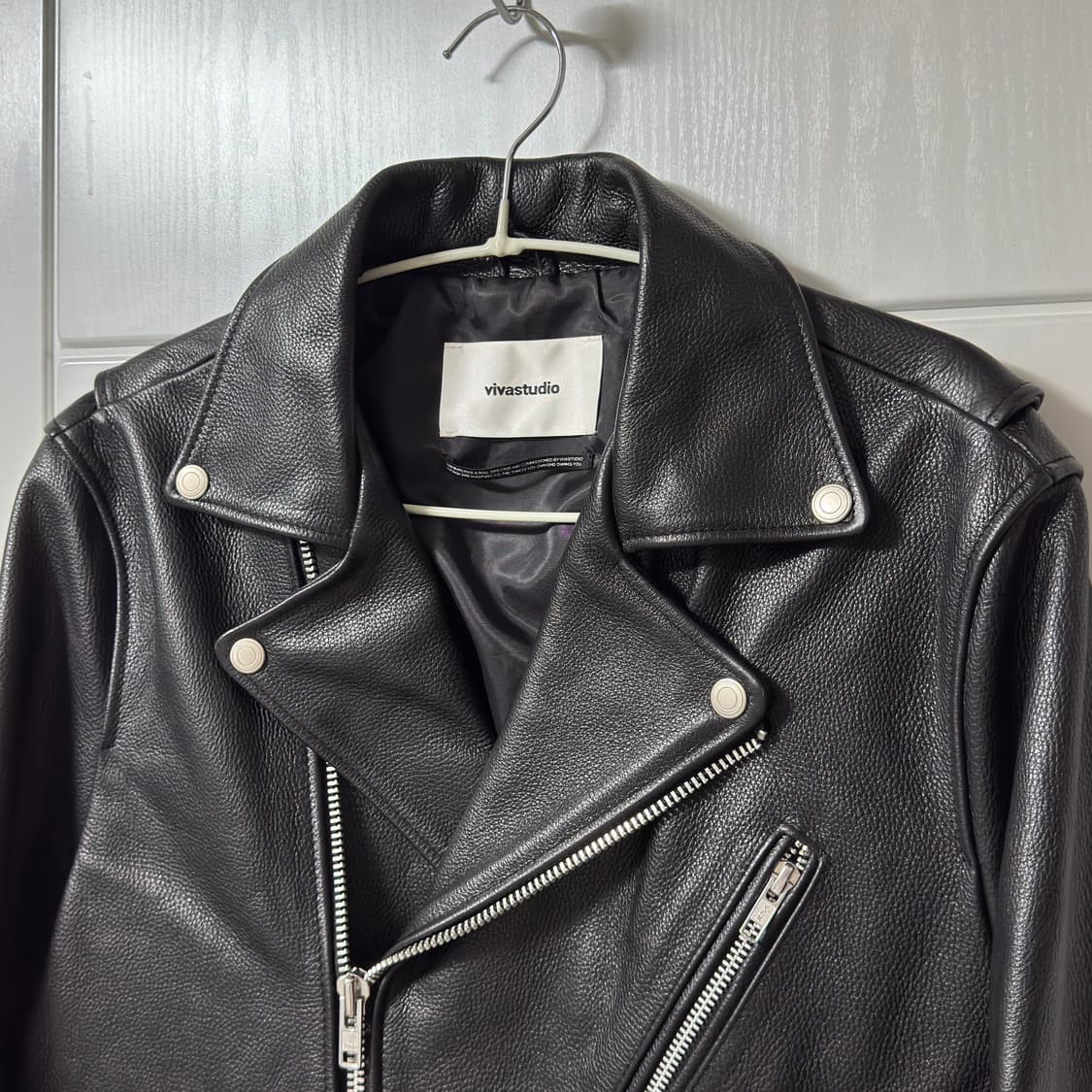 비바스튜디오 클래식 라이더 가죽 자켓 상품이미지4