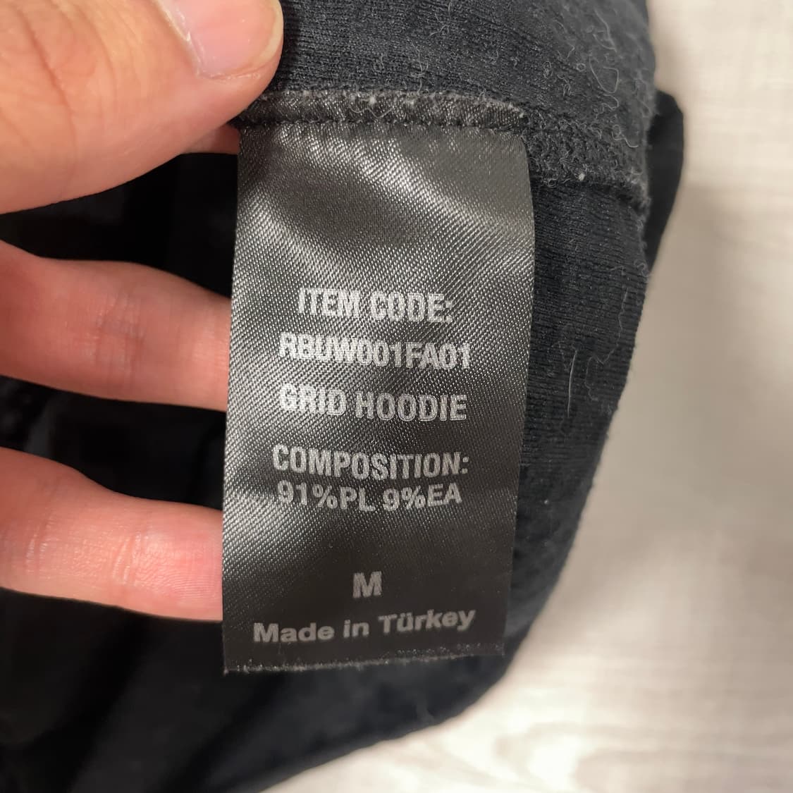 M) ROA GRID HOODIE 로아 그리드 후디 후드티 상품이미지4