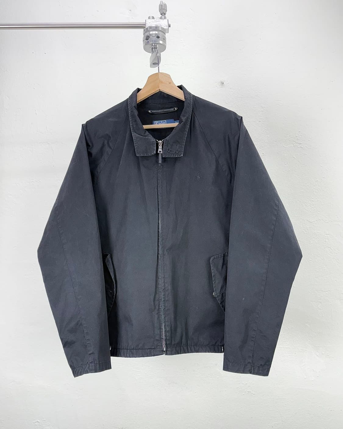 폴로 랄프로렌 블랙 베이포트 코튼 쉘 해링턴 자켓 상품이미지1