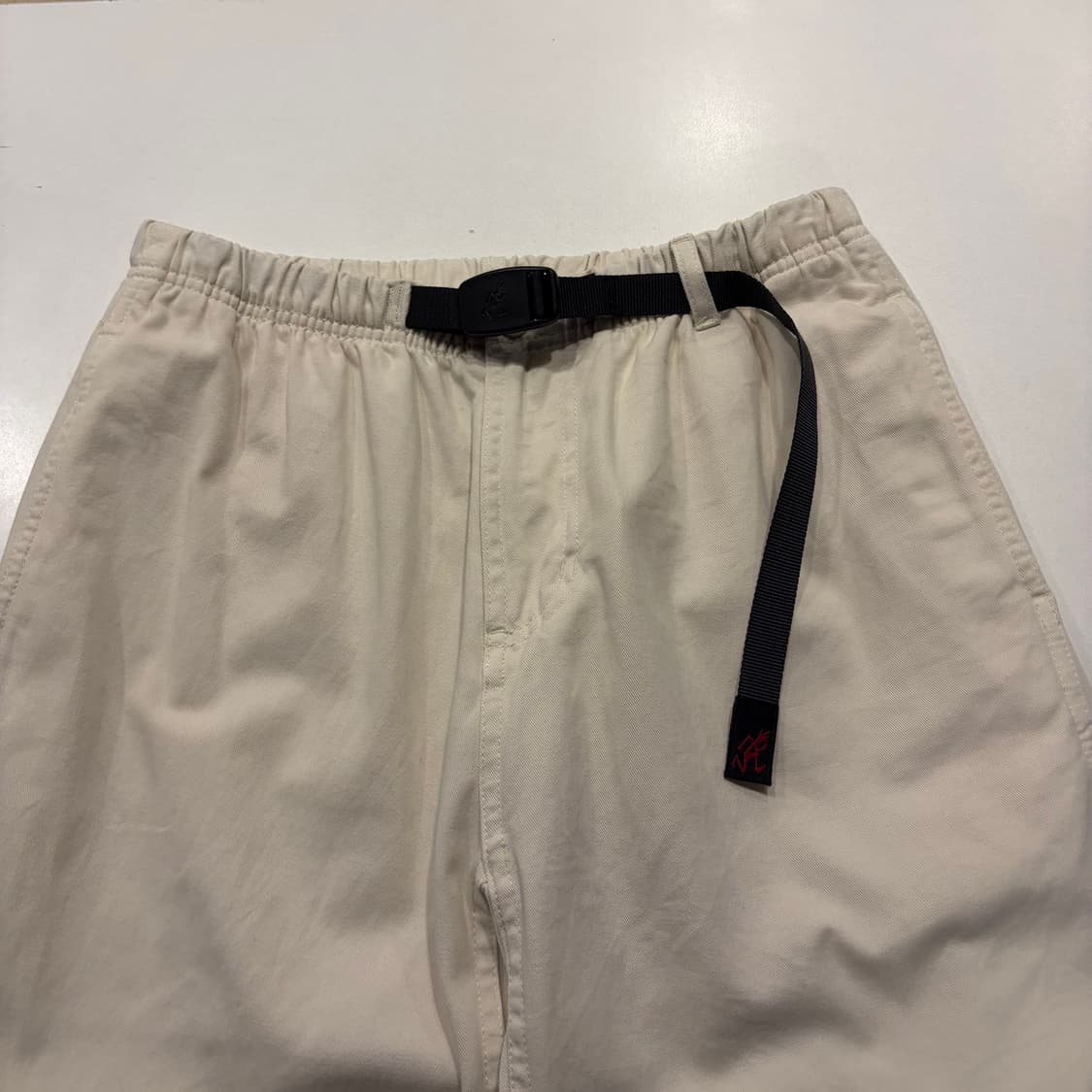 [M] 그라미치 아이보리 화이트 벨트 바지 팬츠 C766 상품이미지3