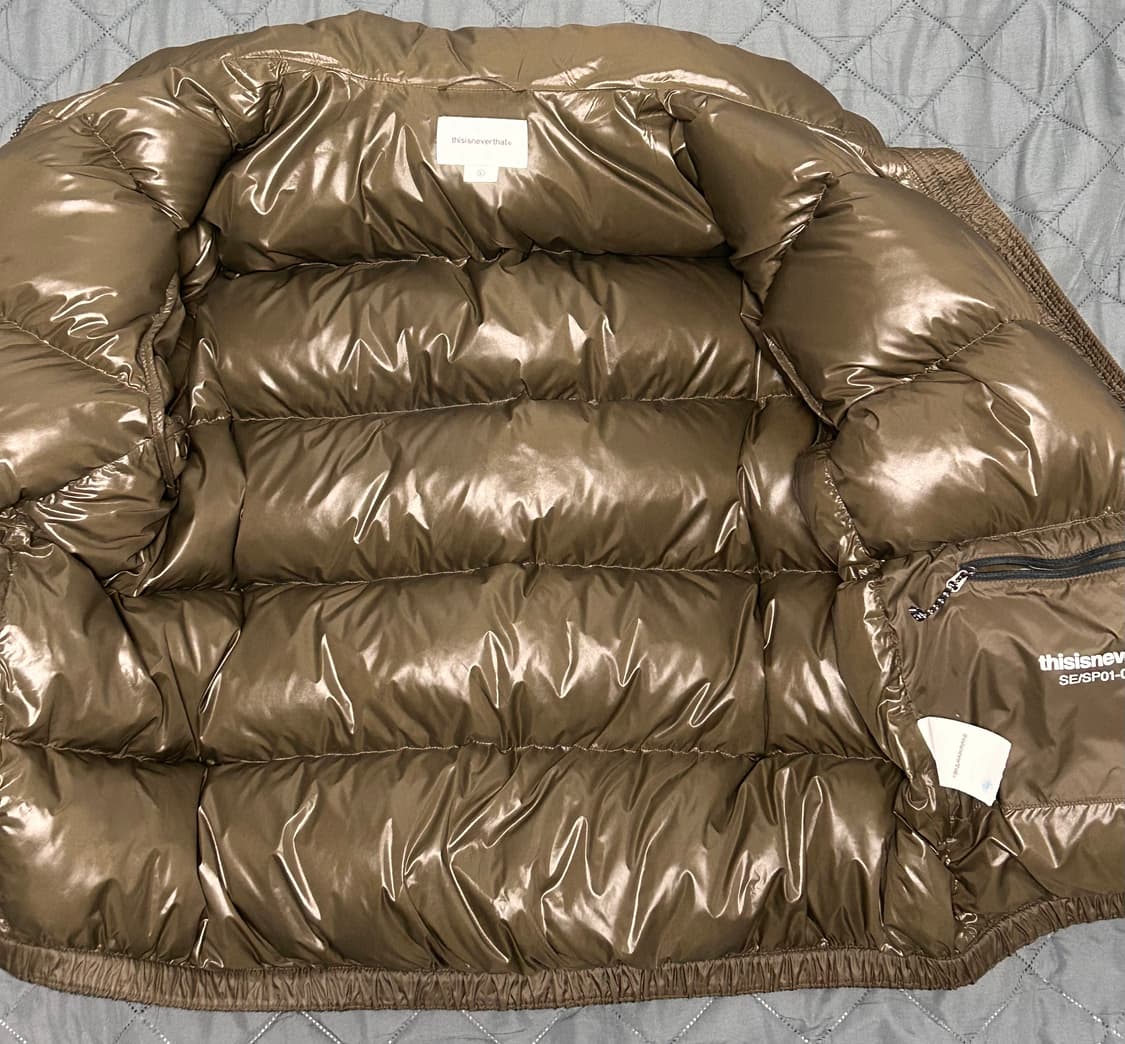 디스이즈네버댓 디네댓 패딩 브라운 L 상품이미지4
