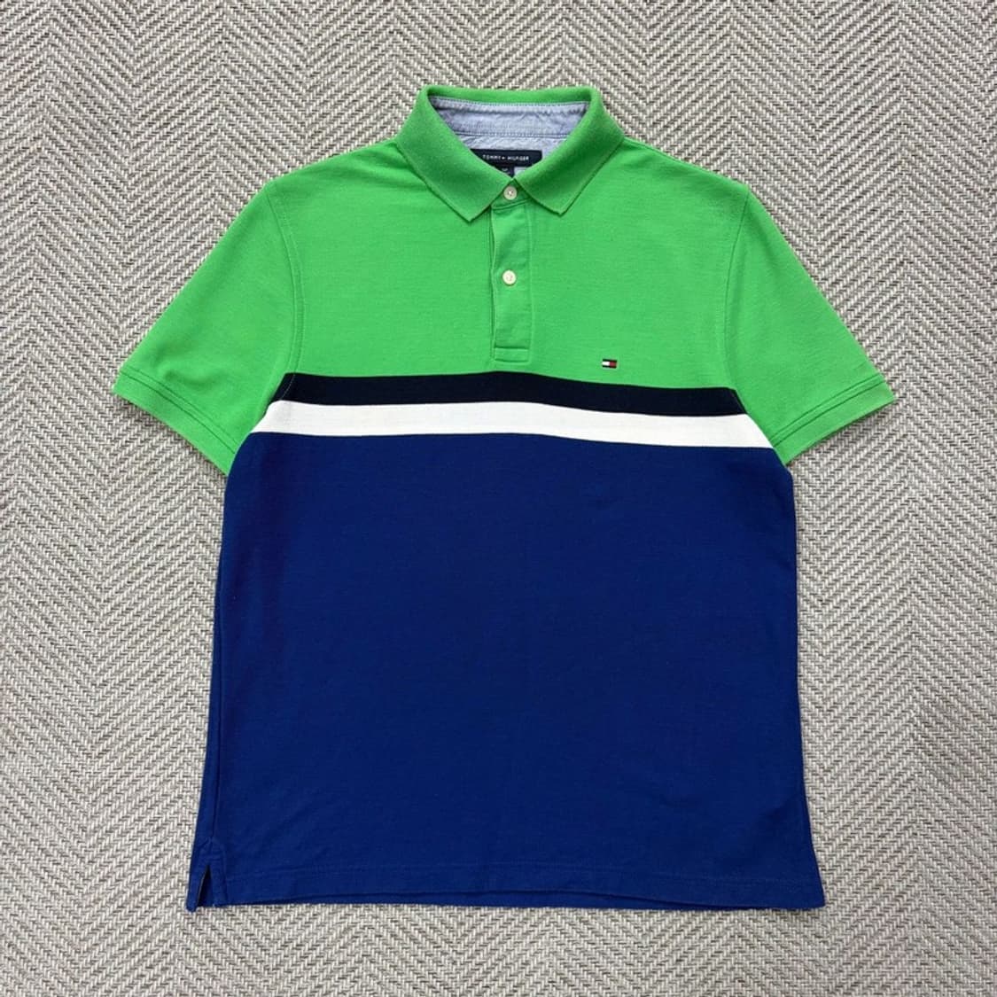 타미힐피거 배색 로고 피케티셔츠 v2938 상품이미지1