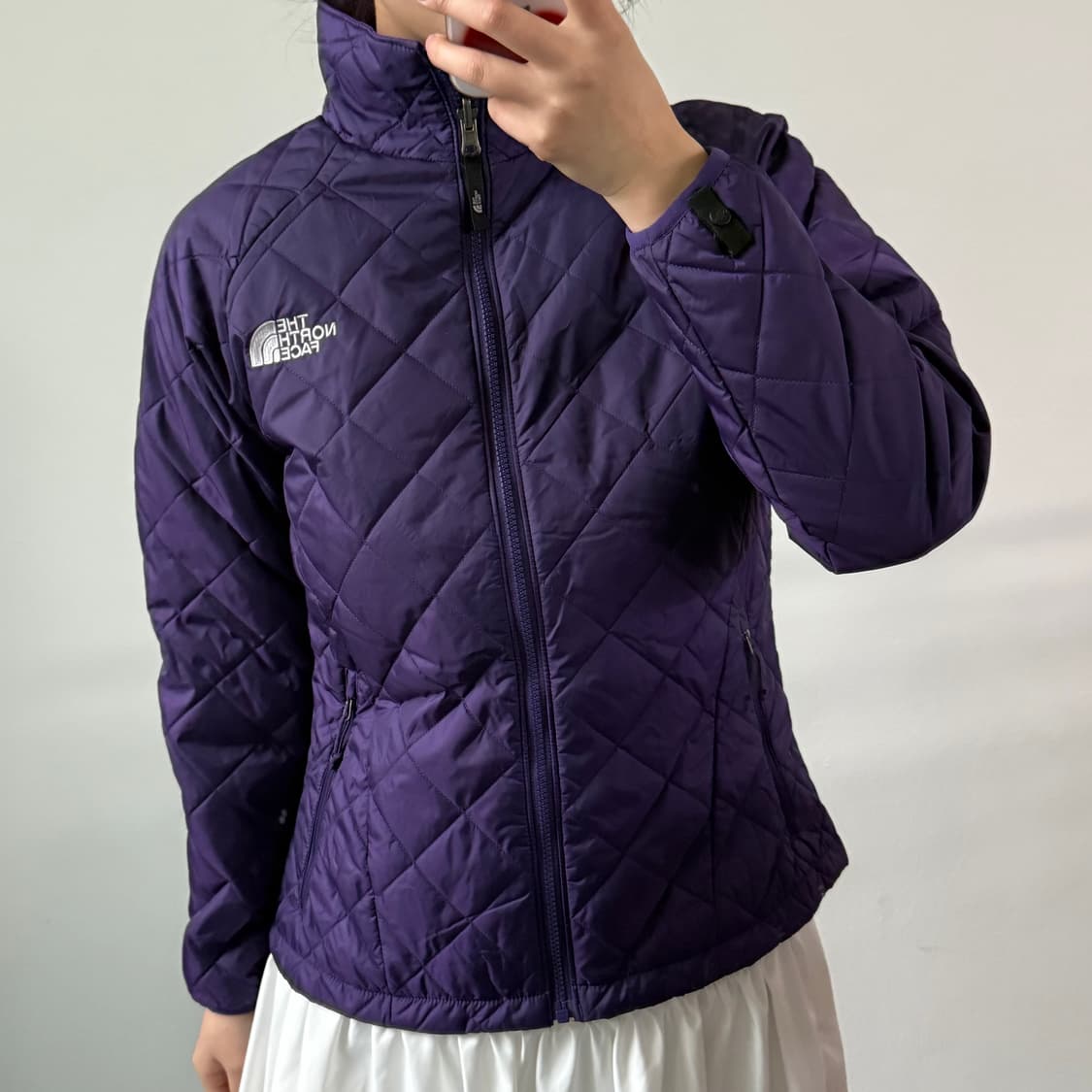 [M] 노스페이스 우먼 퍼플 경량패딩 상품이미지1