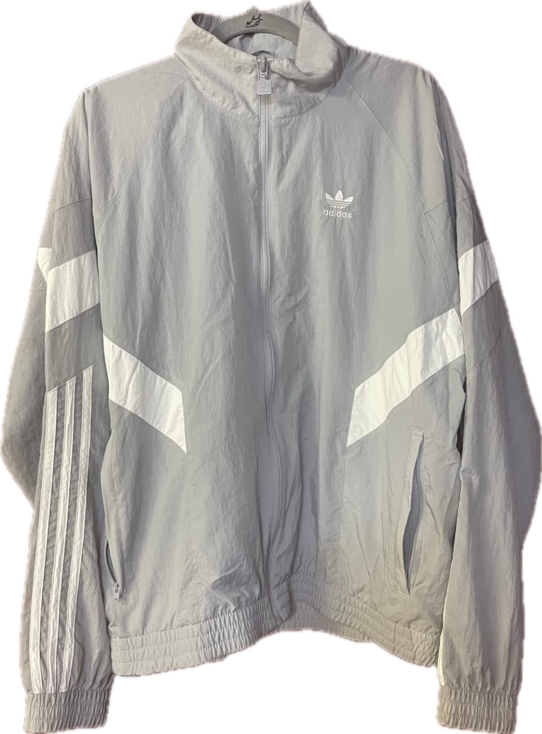 아디다스 리카이브 우븐 트랙탑 바람막이 헤일로 실버 L 상품이미지1