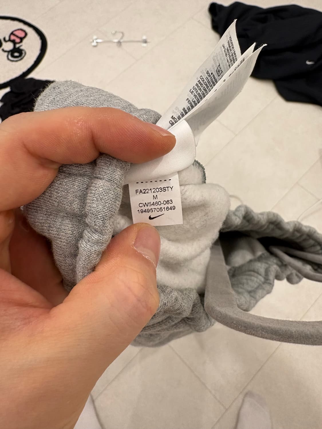 나이키 NRG 솔로 스우시 플리스 팬츠 다크 그레이 헤더 M us 상품이미지4