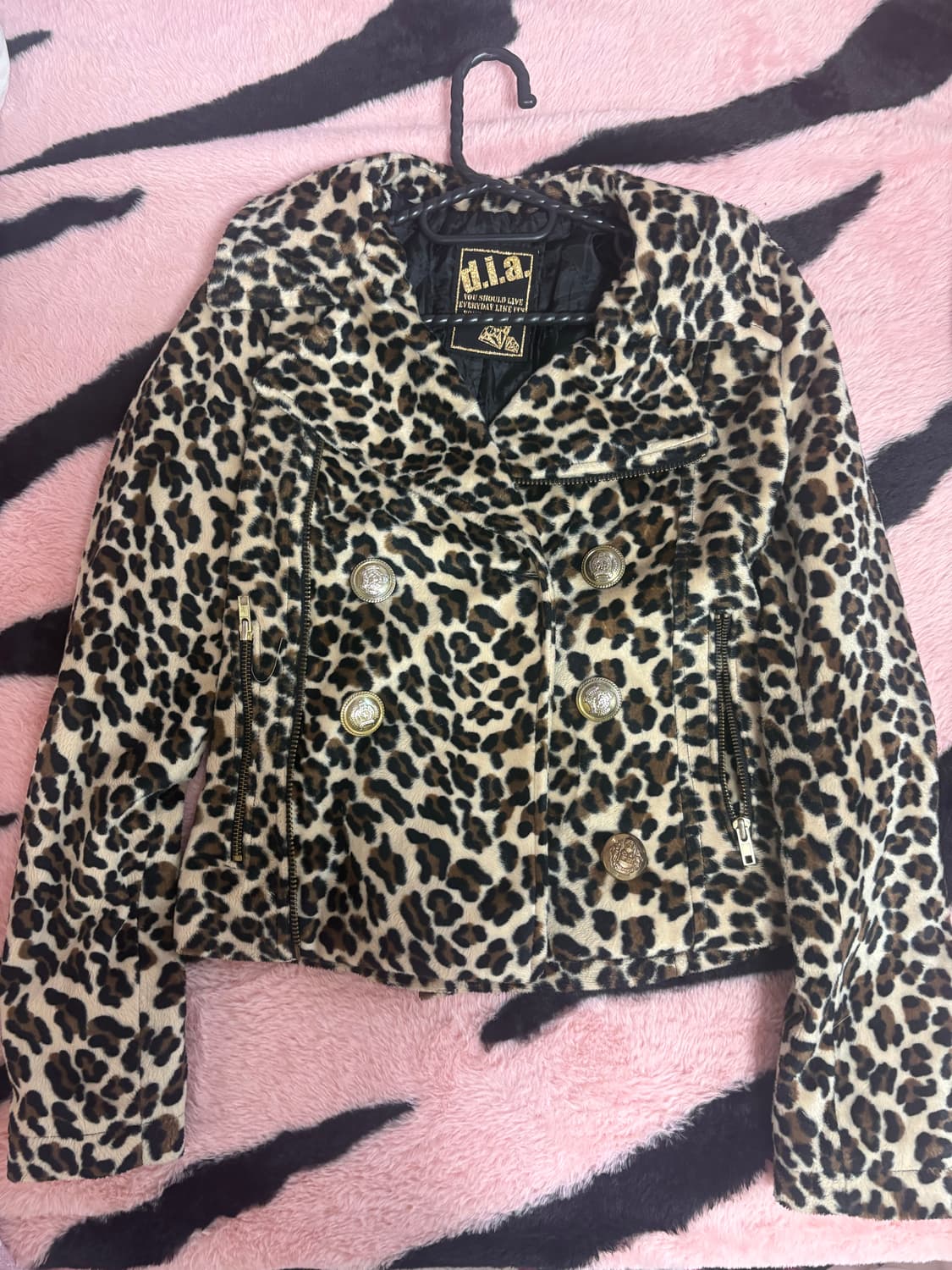 갸루 다이아 호피 자켓 상품이미지1