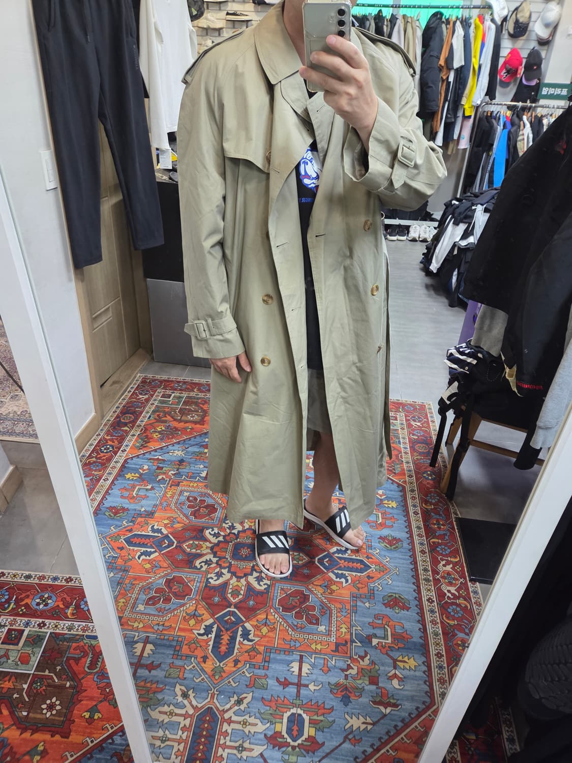 런던포그 트렌치코트 내피 O xl xxl 상품이미지7