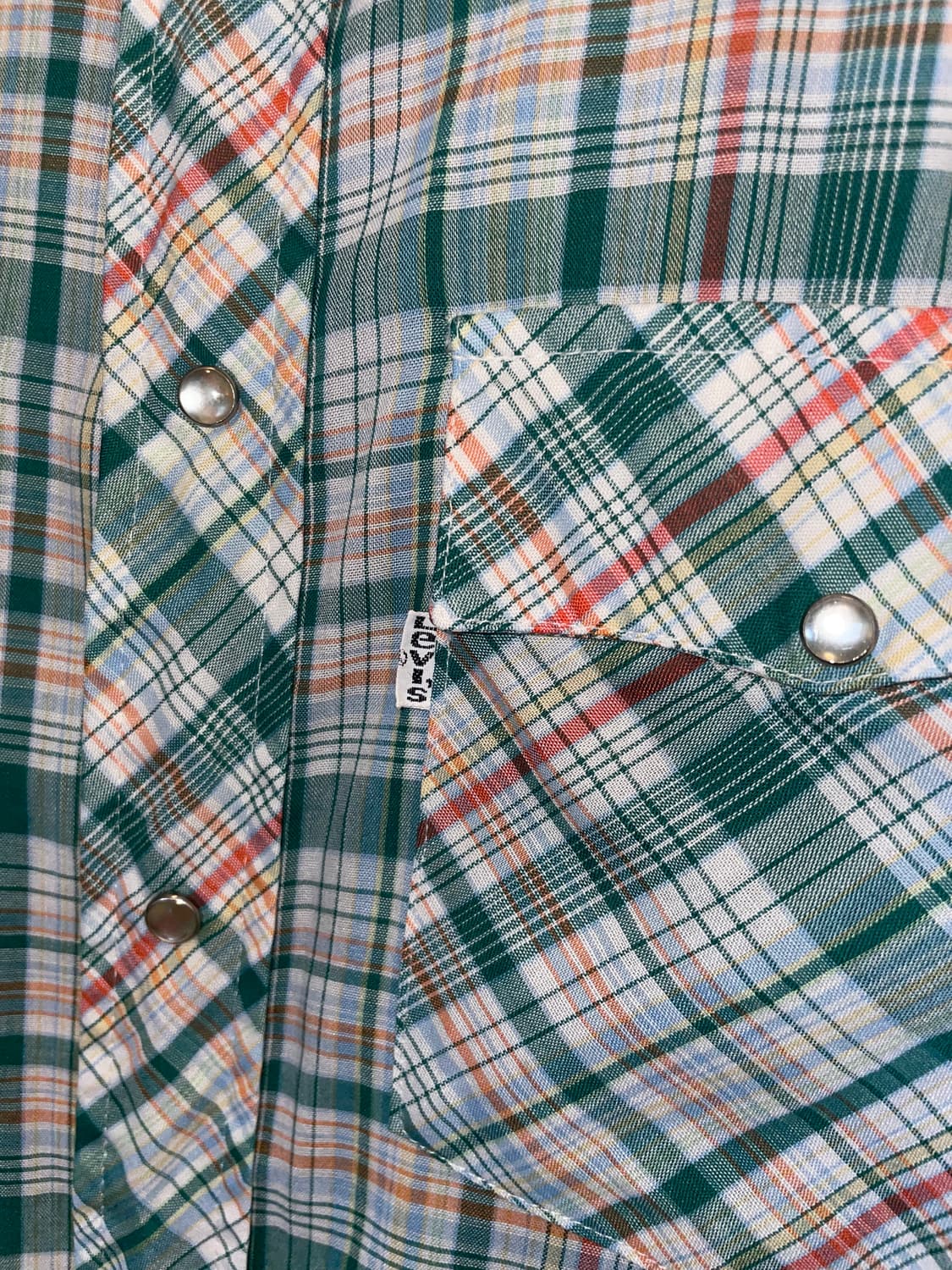 1970’s Levi’s Western Check Shirt 상품이미지5