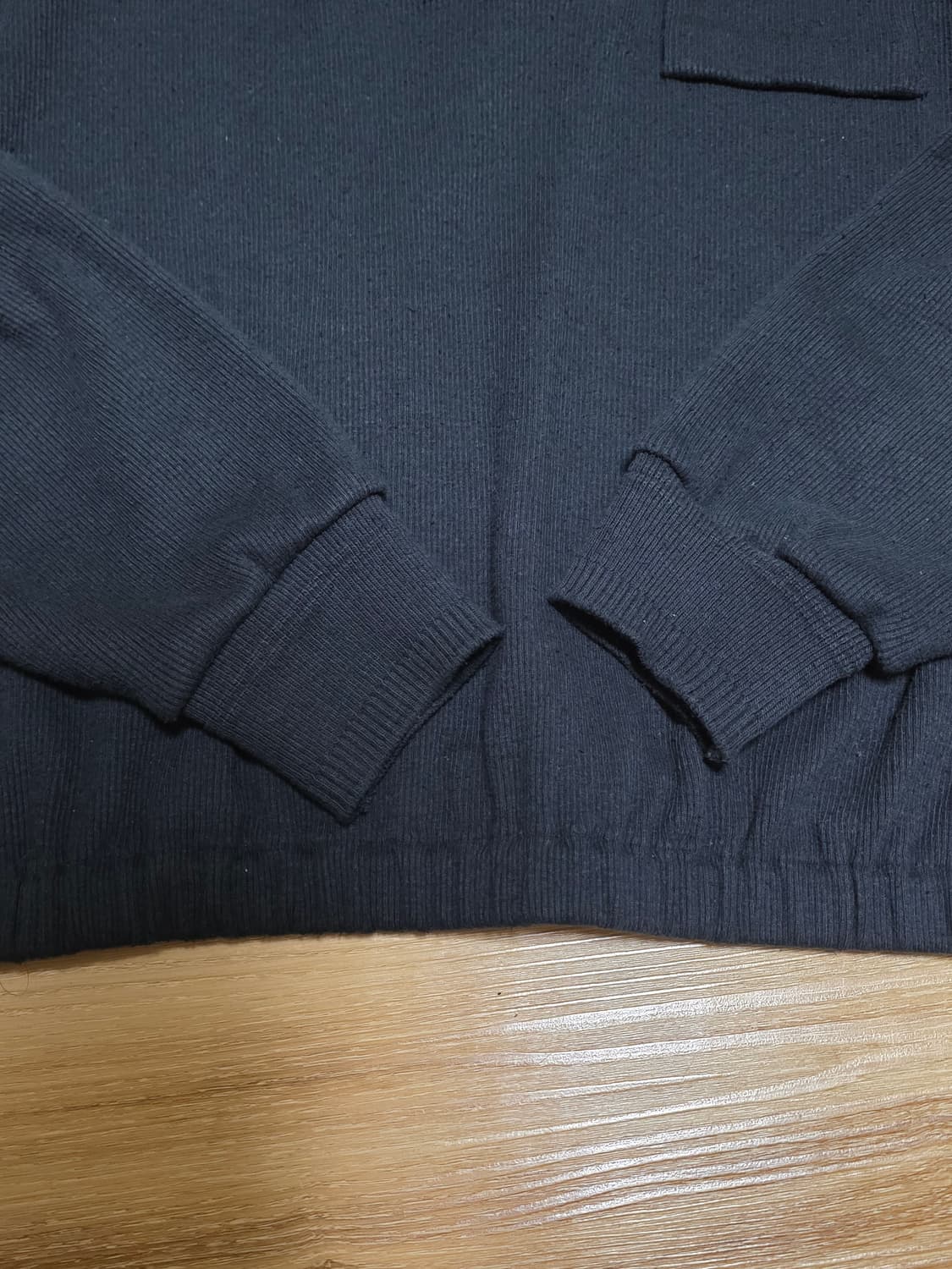 40size새제품 택포30만)25fw올드조 실크넵 쿼터집업 Onyx 상품이미지5