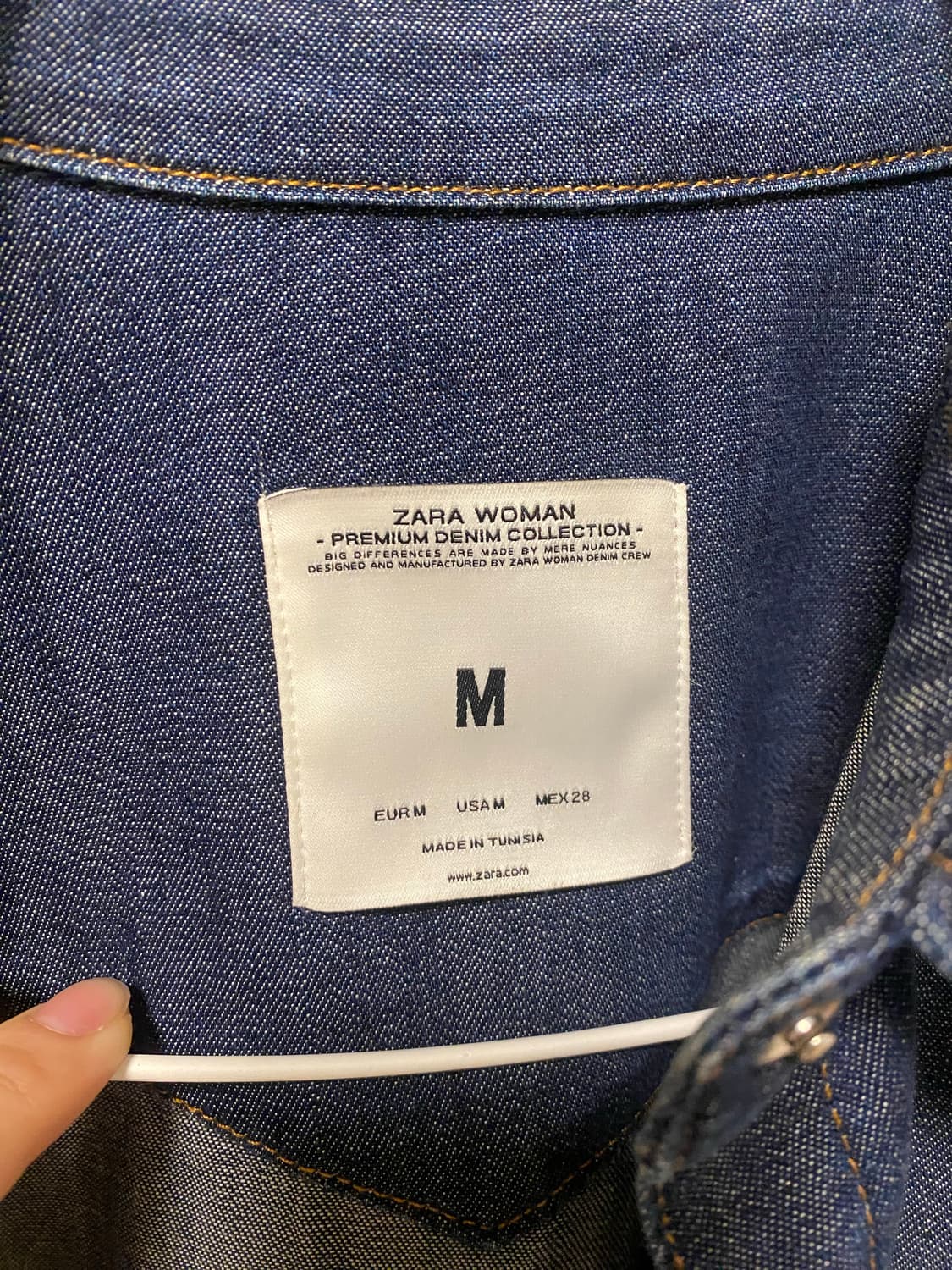 자라 데님 셔츠 M 상품이미지3