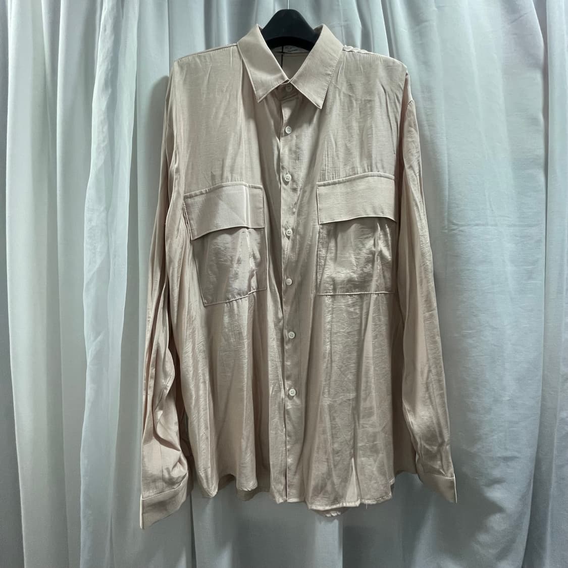 수아레/ 체스트 포켓 실켓 셔츠/ L 상품이미지1