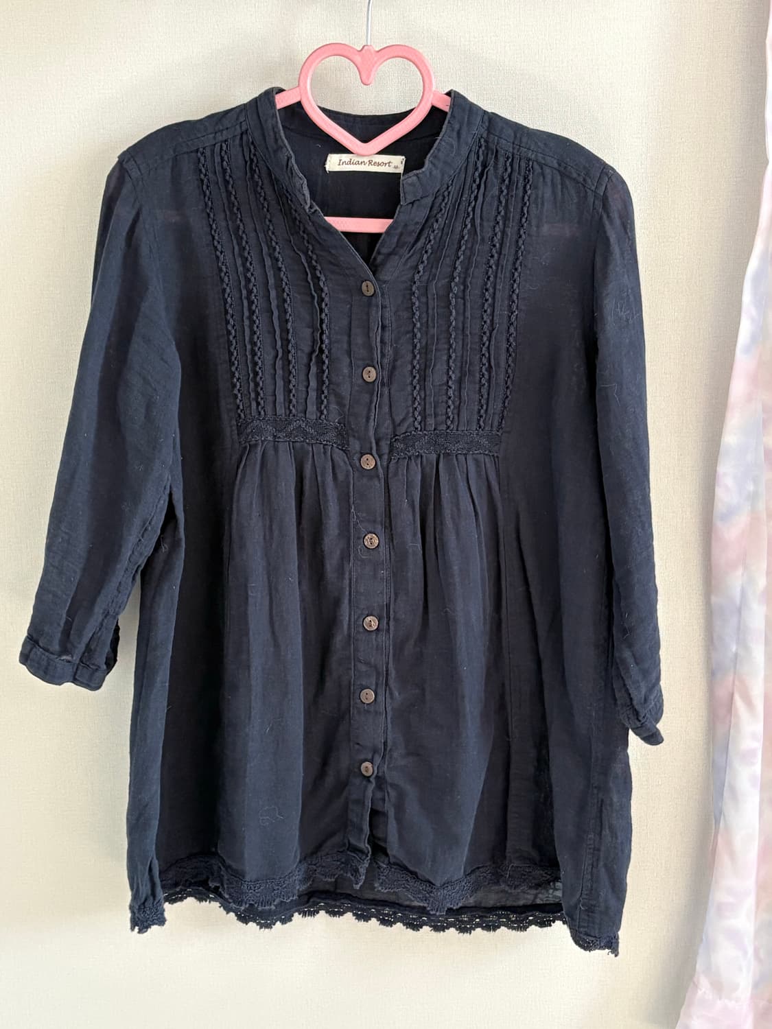 네이비 블라우스 상품이미지2