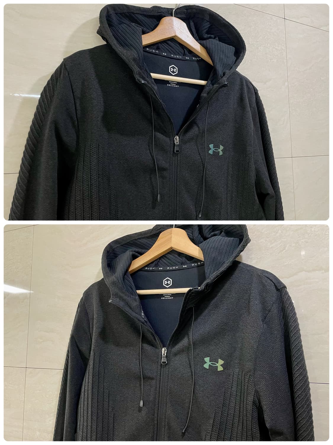 언더아머 / 심리스 집업 후디, 후드집업, 바람막이 / L(100) 상품이미지2