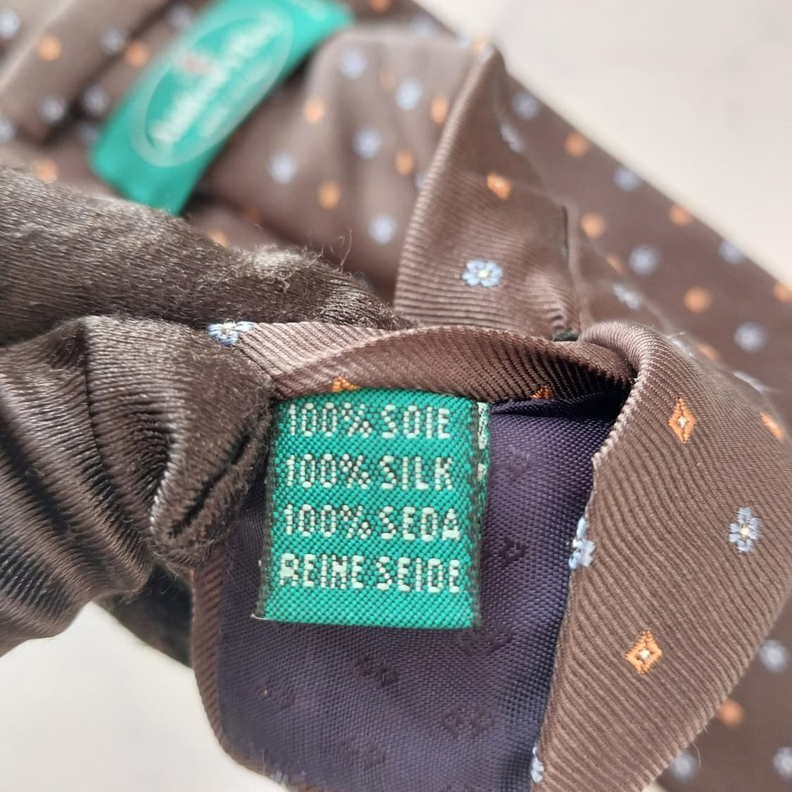 앤드류스 타이 실크 브라운 도트 넥타이 8.6cm A+등급 K1538
 상품이미지9