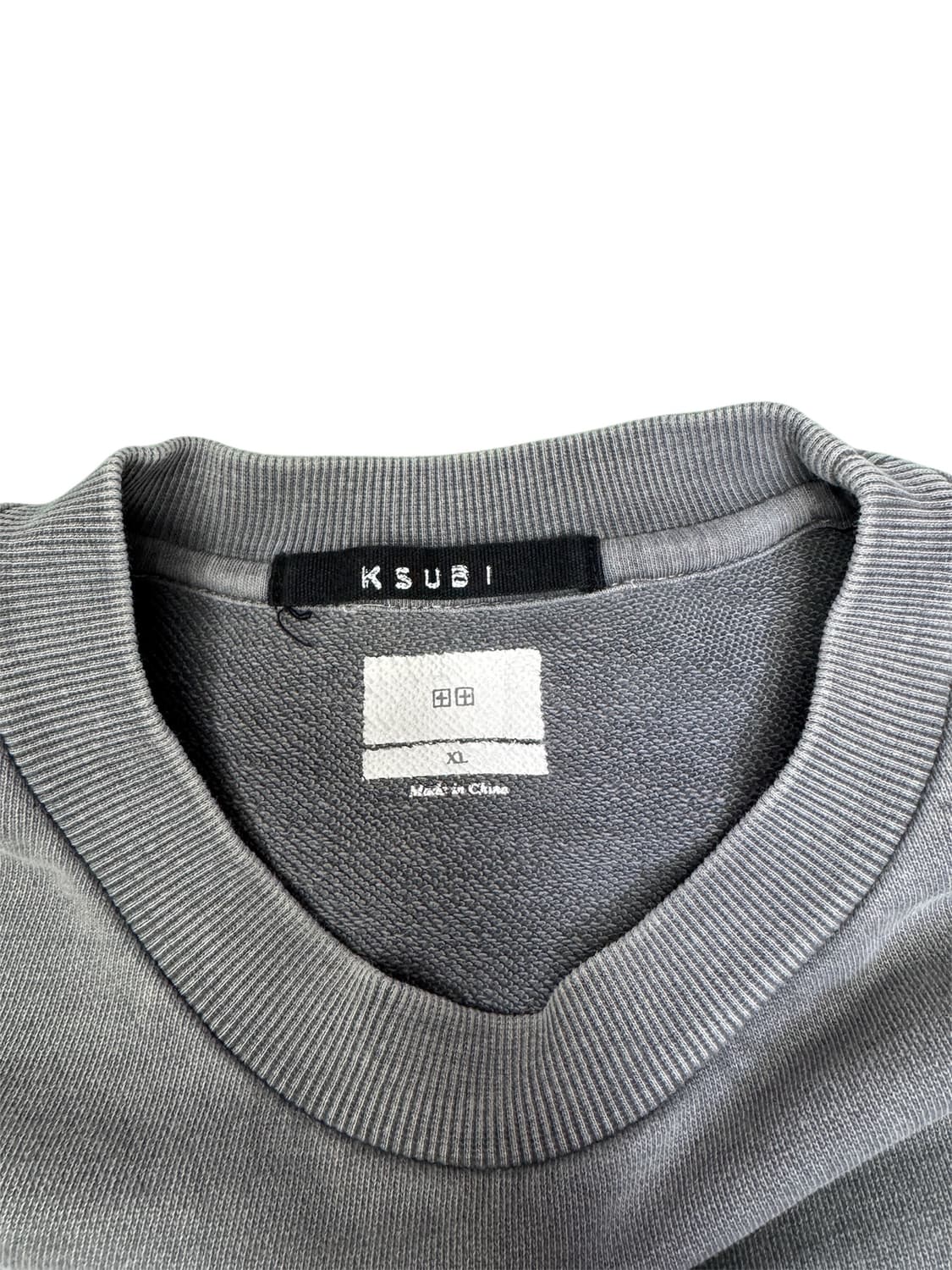 수비 KSUBI 비기 크루넥 스웻셔츠 맨투맨 그레이 XL 상품이미지5