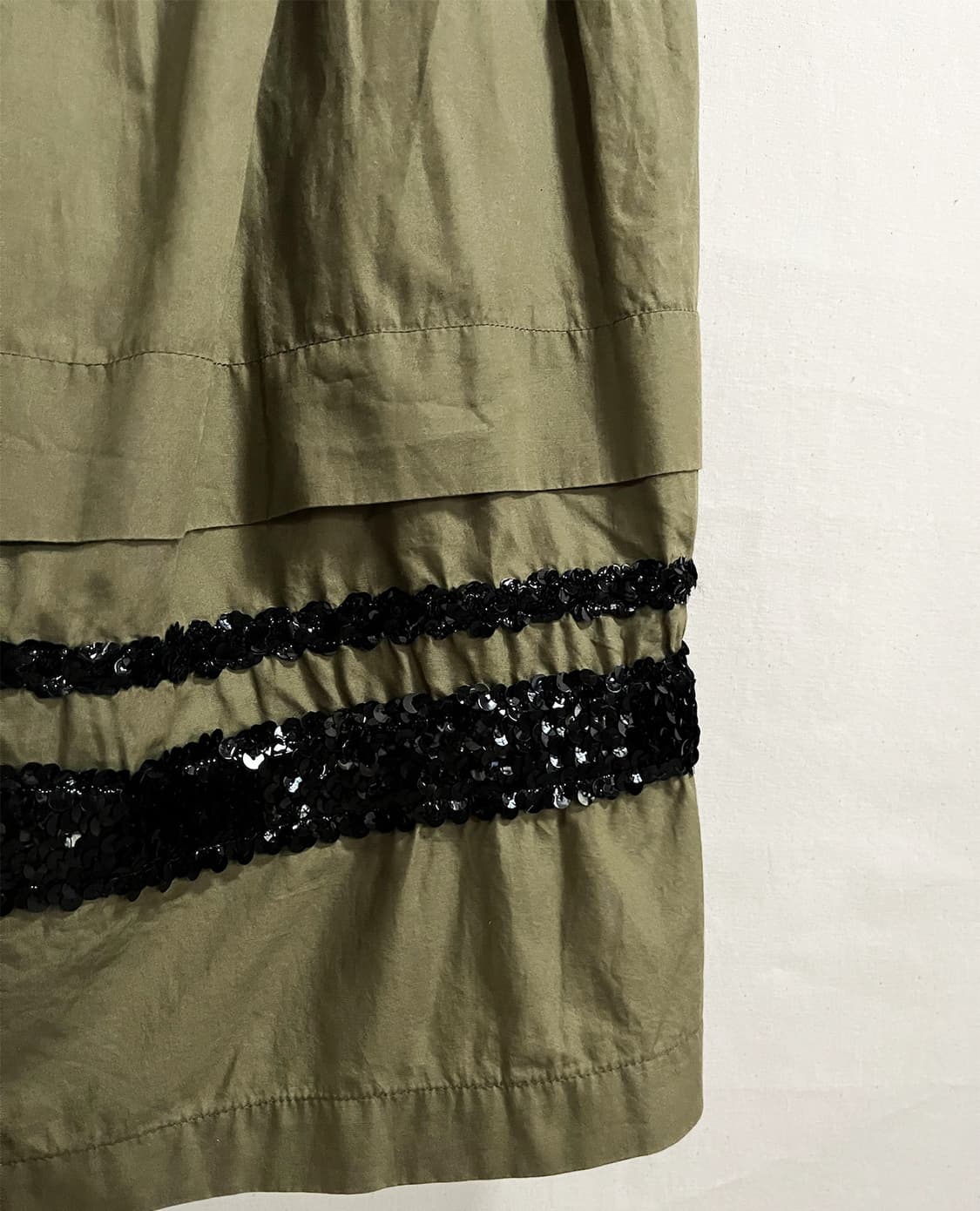 COMME DES GARCONS olive gathered skirt 상품이미지7