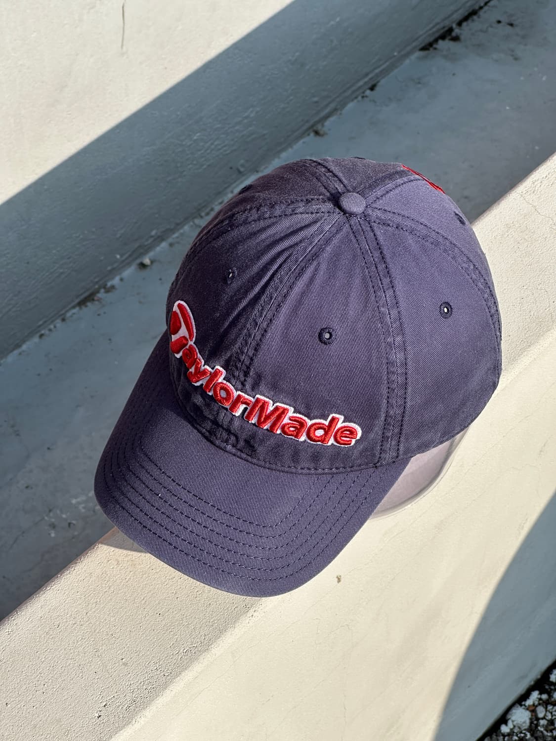 [F] 테일러메이드 로고 워싱 네이비 볼캡 모자 골프 상품이미지3