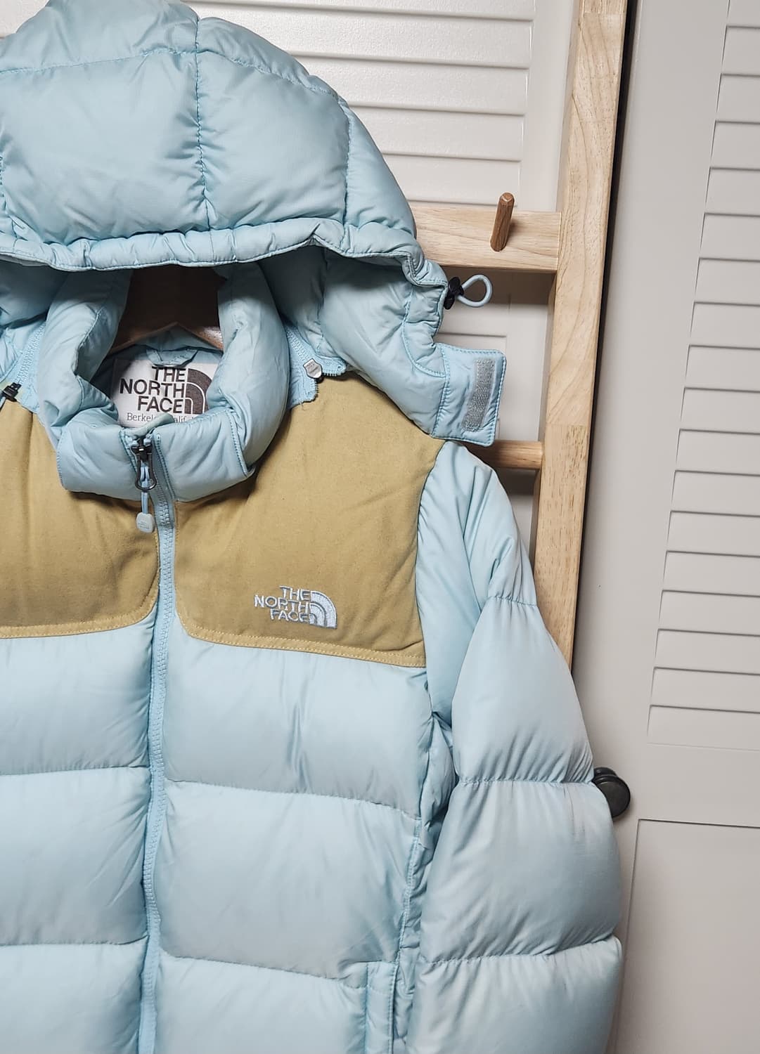 노스페이스 700 눕시 스카이블루민트 패딩 후드 자켓 상품이미지1