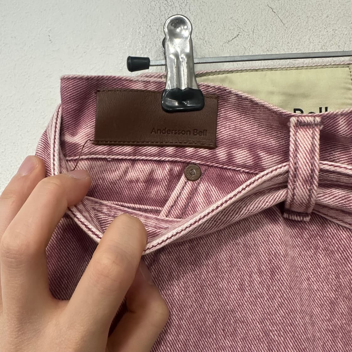 앤더슨벨 벨티드 카펜터 데님팬츠 상품이미지3