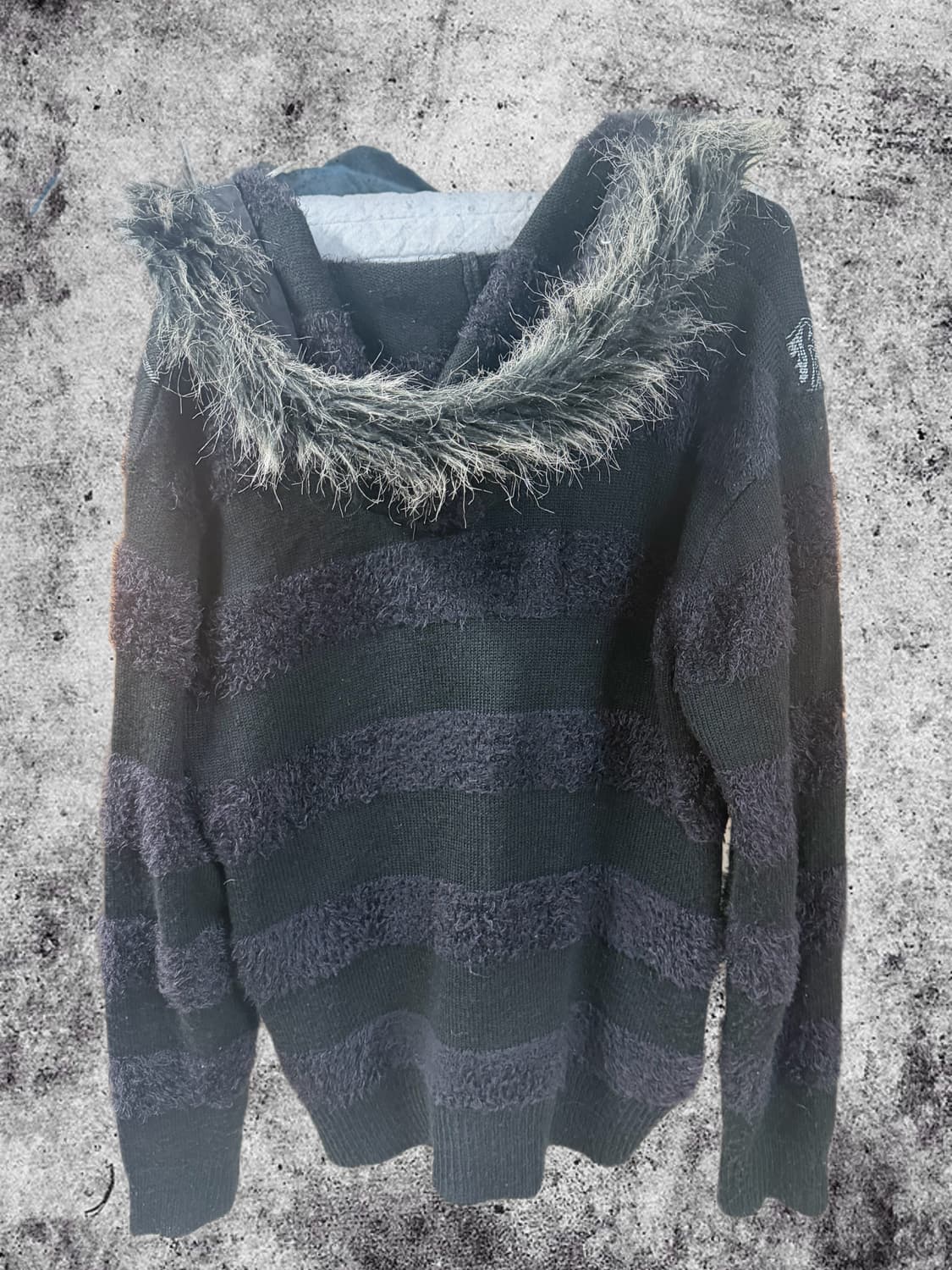 Clash 퍼 가디건 후드집업 상품이미지2