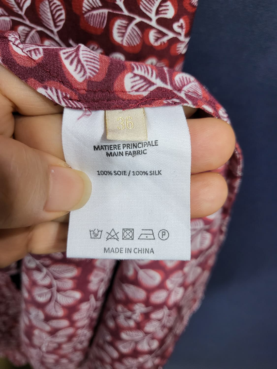 실크100 플로럴 프린트 맥시 원피스 상품이미지8