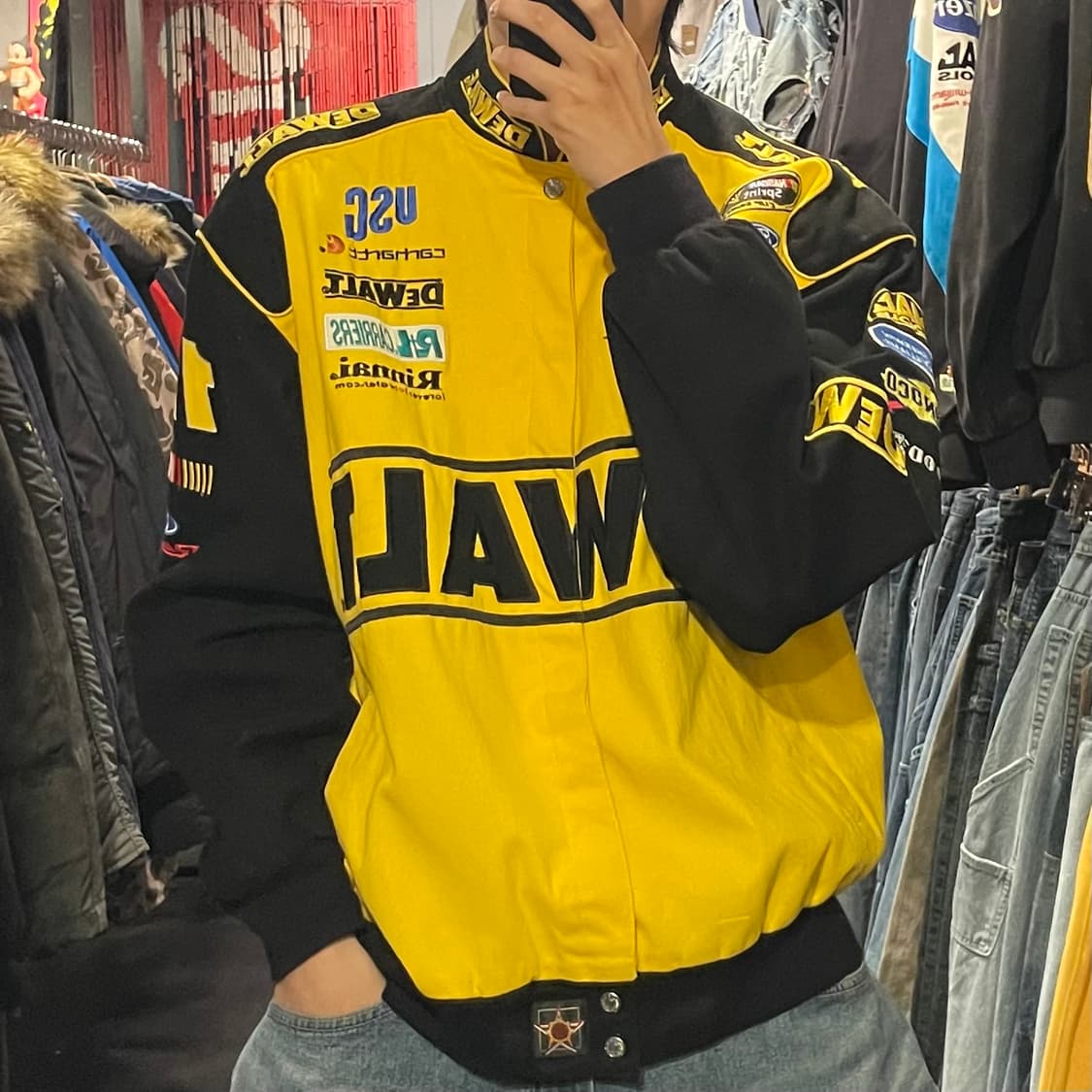 [IM] JH MADE DEWALT 드월트 옐로우 코튼 레이싱자켓 상품이미지4
