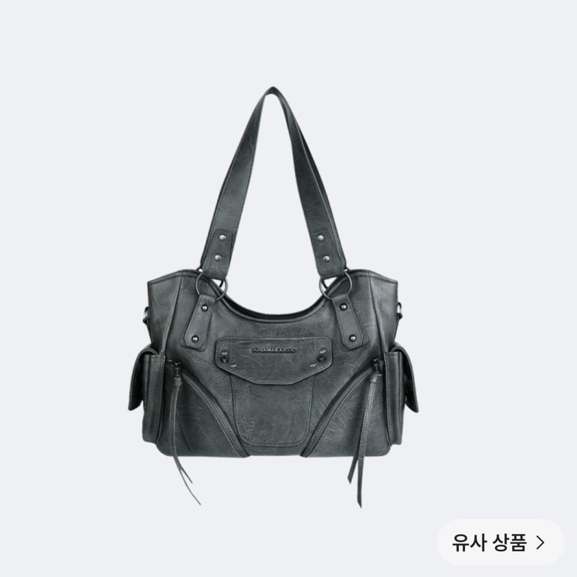이우가마카라스x플리즈노팔로우 스터드 숄더백 애쉬 그레이 상품이미지1