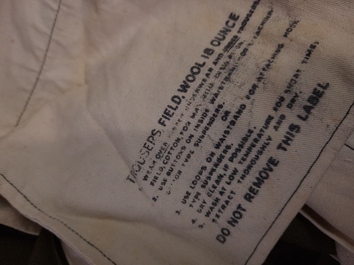 오리지날 미군 M-51 울 사지 바지 상품이미지3