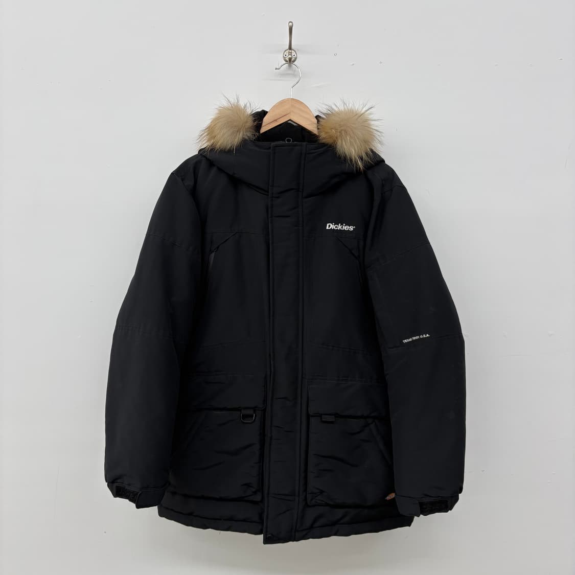 디키즈 후드 패딩 점퍼 블랙 남/L 상품이미지1