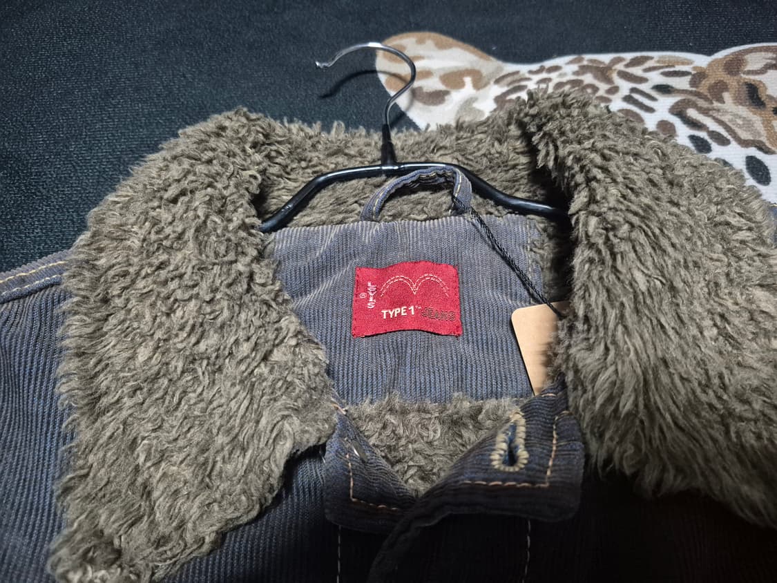 리바이스 타입1 쉐르파 코듀로이 웨스턴 트러커 자켓 m 상품이미지3