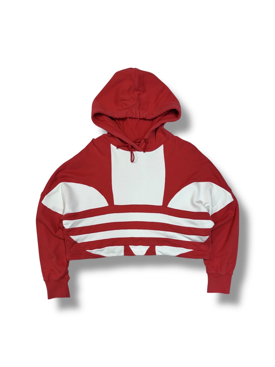 아디다스 우먼스 크롭 후드티 (M)   상품이미지1