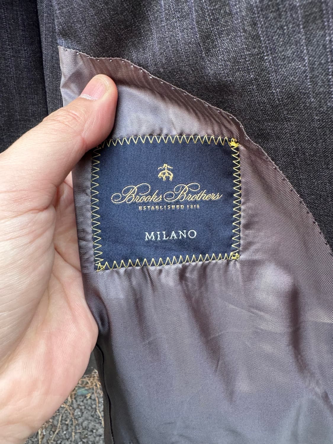 브룩스브라더스 3피스 스트라이프 수트 셋업 상품이미지3