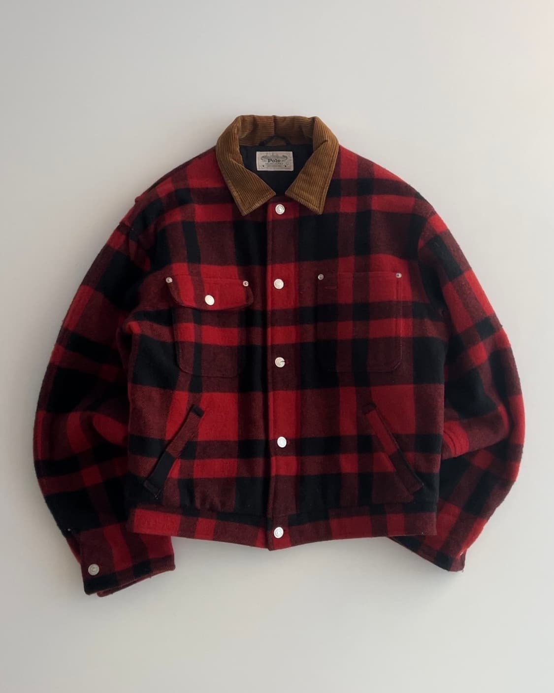 폴로 랄프로렌 버팔로 체크 울 자켓 L 상품이미지1