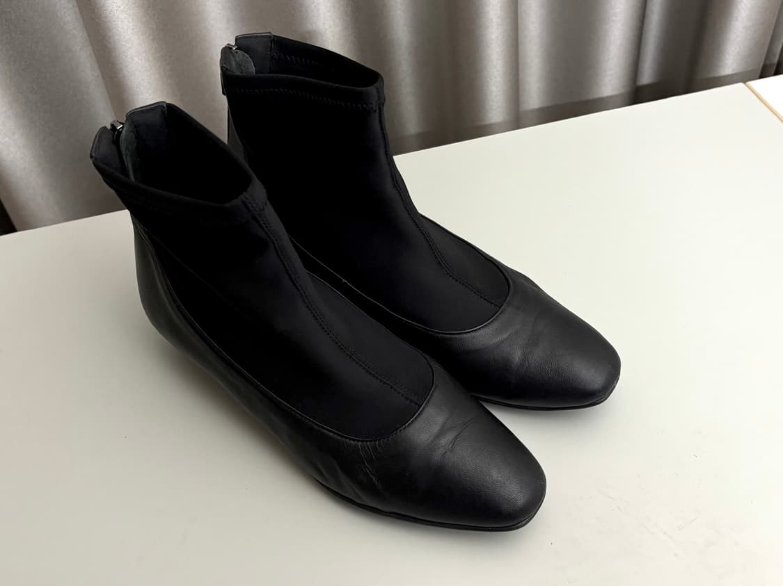 블랙 가죽 첼시 부츠 245 수제화 상품이미지3